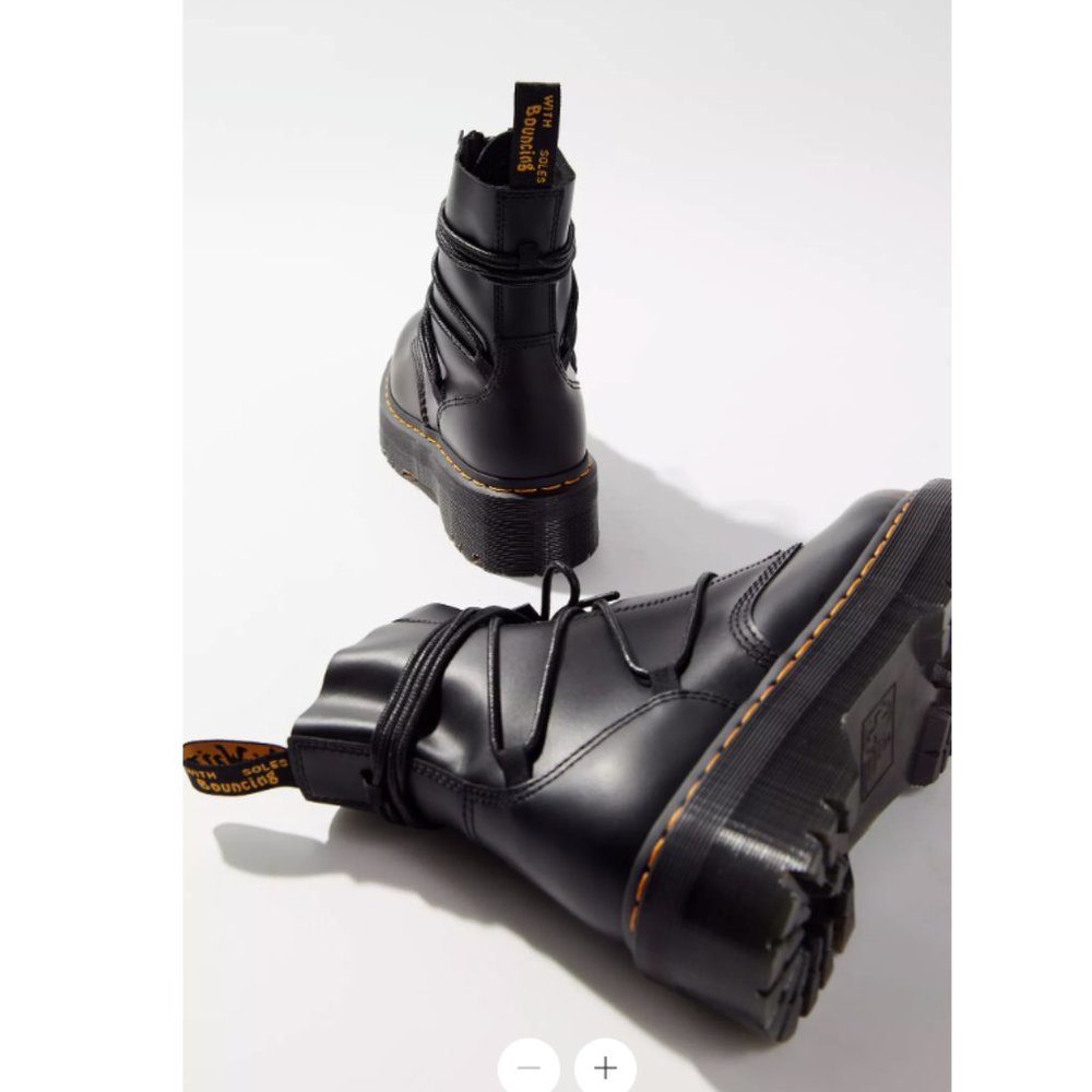 Dr. Martens Black Platform Boots - Picture 9 of 16